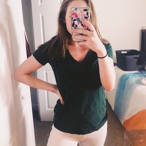 madewell classic v-neck pocket tee